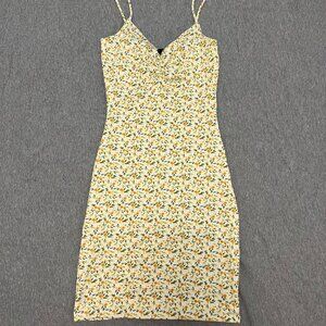 NWT Windsor Floral Mini Dress Yellow Size Small